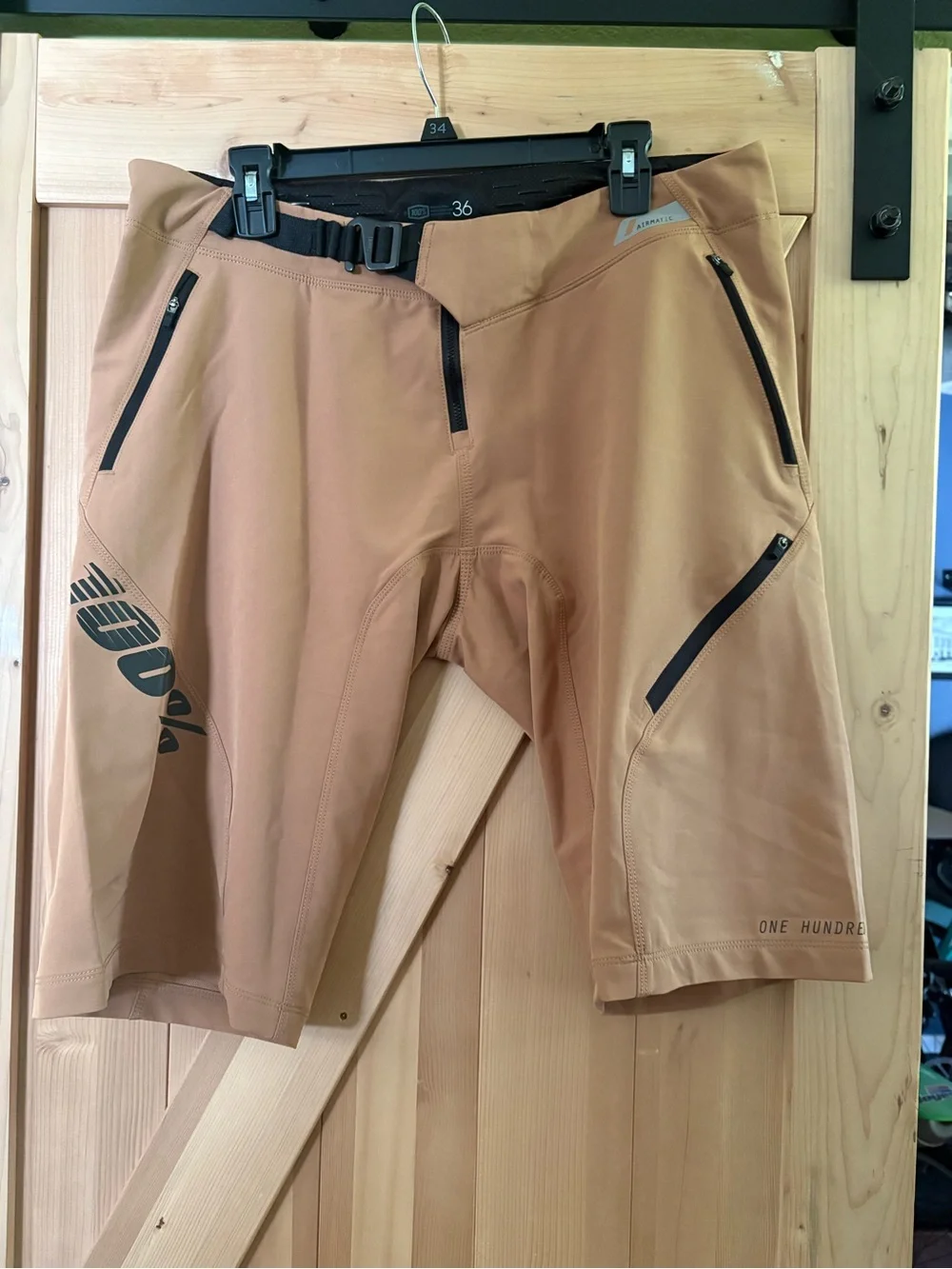 One Hundred Percent Men’s Tan Mountain Bike Shorts